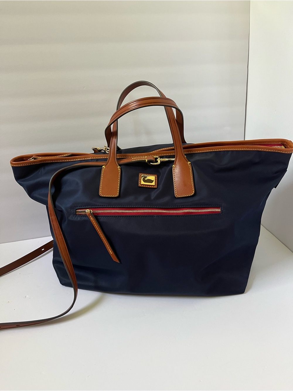 Dooney & Bourke Wayfarer Nylon Convertible Tote Bag - Navy Blue (EUC)